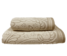 Laden Sie das Bild in den Galerie-Viewer, Devilla Vintage Handtücher beige Ornament