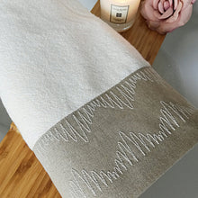 Laden Sie das Bild in den Galerie-Viewer, Devilla Frottierprogramm BETI Handtücher weiß beige bestickt