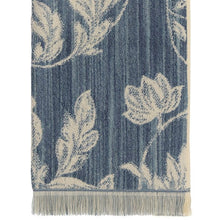 Laden Sie das Bild in den Galerie-Viewer, Fransen Handtücher Blumen floral blau