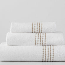 Laden Sie das Bild in den Galerie-Viewer, Handtücher bestickt Baumwolle weiß