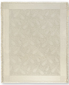 Hamamtuch Strandtuch mit Fransen 130x170 Paisley Beige