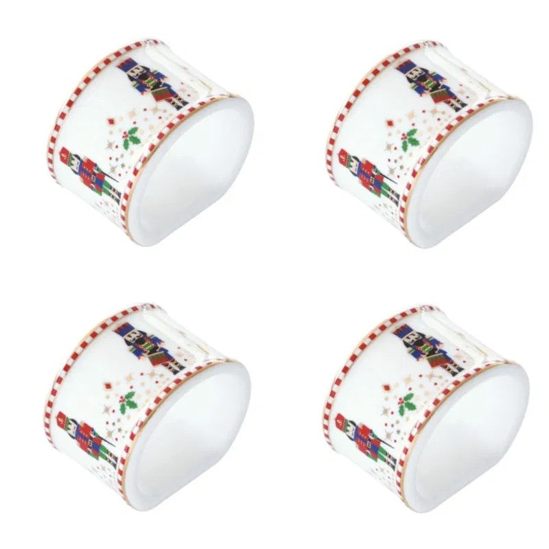 Serviettenringe 4er Set Nussknackermotiv
